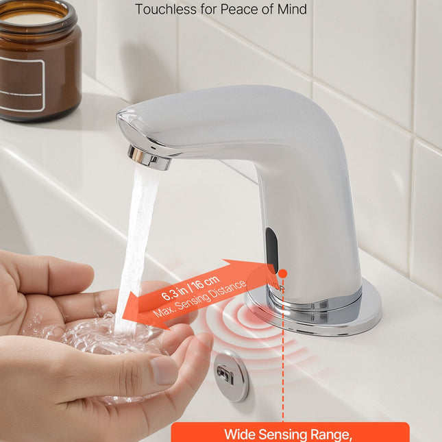 Touchless Bathroom Sink Faucet, Automatic Motion Sensor Restroom