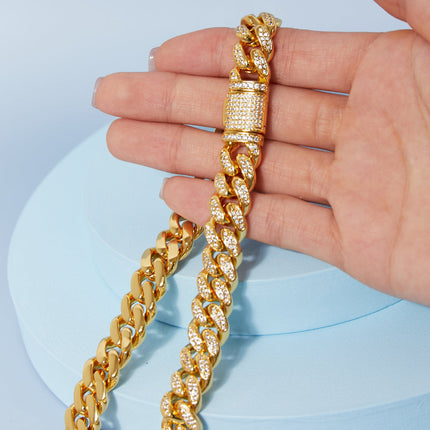 Brass Curb Chain Necklace