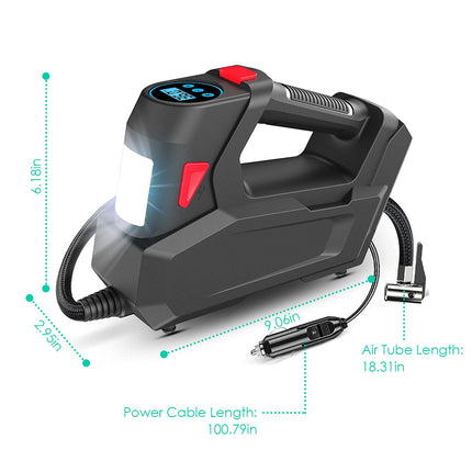 1Pc Portable Tire Inflator 120 PSI Maximum 90W Powered Tire Inflator