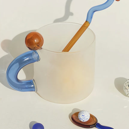 Candy Mug - Handblown Whimsical Dopamine Coffee Tea Cup