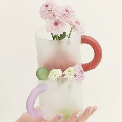 Candy Mug - Handblown Whimsical Dopamine Coffee Tea Cup