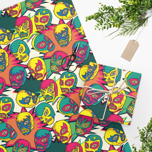 Bright Luchador Gift Wrap