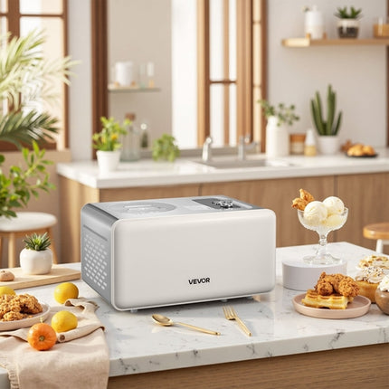 2 Quart Automatic Ice Cream Maker With Built-in Compressor No