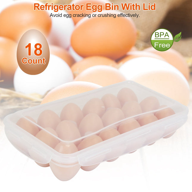 2Pcs Plastic Egg Holder Stackable Egg Storage Box Egg Rack For