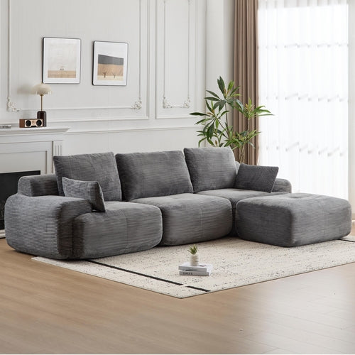 Modern Memory Foam Compressed Sofa,Large Sectional Couches For Living
