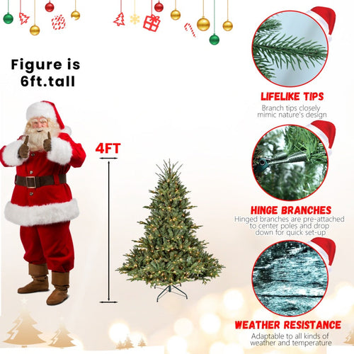 PE, PVC Christmas Tree, Green