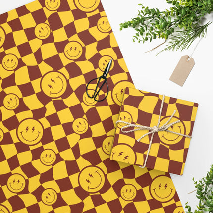 Distorted Smiley Wrapping Paper