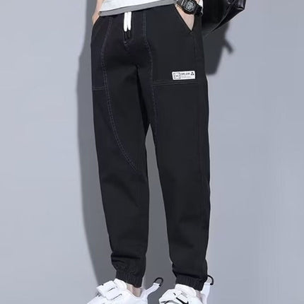 Men's Full Size Casual Loose Fit Denim Joggers Plus Size