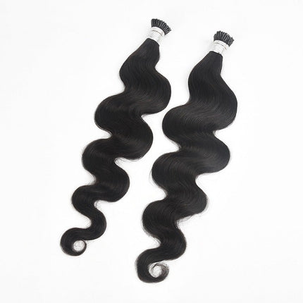 Body Wave Human Hair i Tip Microlinks Bulk Braiding Human Hair Bundles