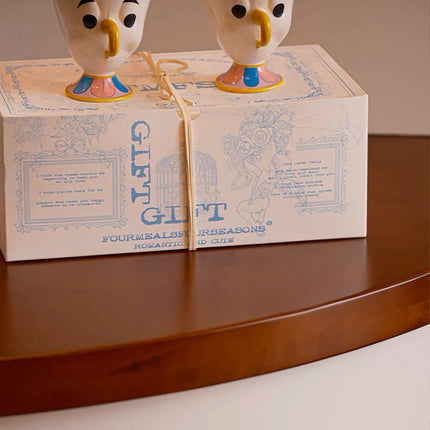 Chip Potts Scented Soy Wax Candles Set of 2 Pcs - Cute Ceramic Cartoon
