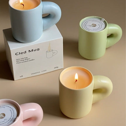 Chubby Scented Candles Soy Wax Candles Cute Whimsical Dopamine Table