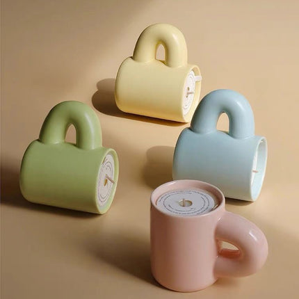 Chubby Scented Candles Soy Wax Candles Cute Whimsical Dopamine Table