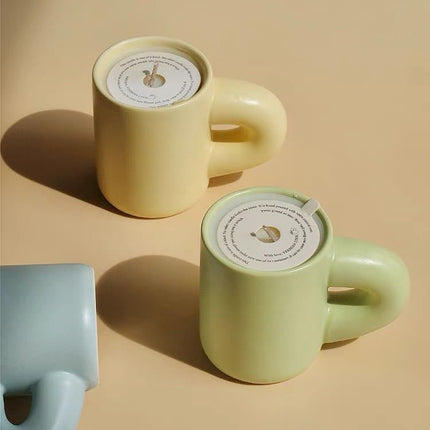 Chubby Scented Candles Soy Wax Candles Cute Whimsical Dopamine Table