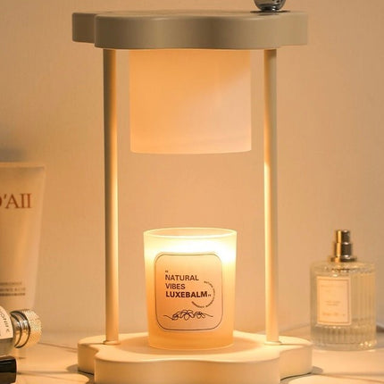 Cute Nordic Dimmable Petal Floral Candle Warmer Lamp With Timer