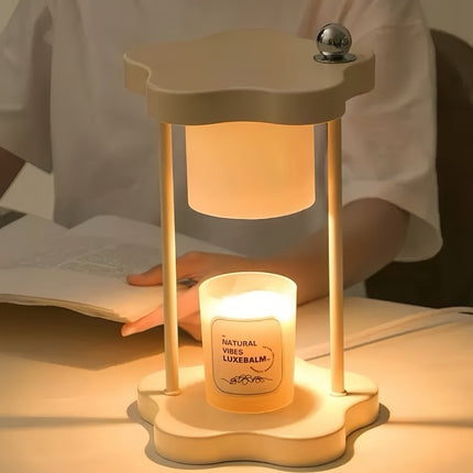 Cute Nordic Dimmable Petal Floral Candle Warmer Lamp With Timer