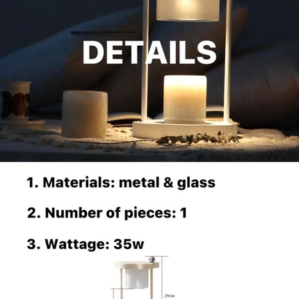 Cute Nordic Dimmable Petal Floral Candle Warmer Lamp With Timer