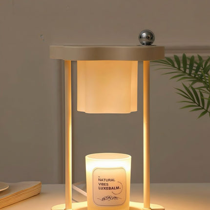 Cute Nordic Dimmable Petal Floral Candle Warmer Lamp With Timer