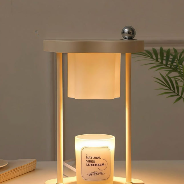 Cute Nordic Dimmable Petal Floral Candle Warmer Lamp With Timer