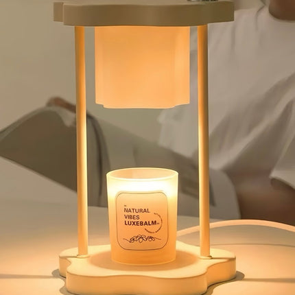Cute Nordic Dimmable Petal Floral Candle Warmer Lamp With Timer