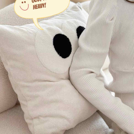Cute Whimsical Big Eyes Puffy Decorative Throw Pillow