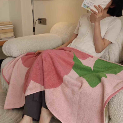 Cute Whimsical Floral Bath Towel - Soft, Absorbent, 100% Staple Cotton