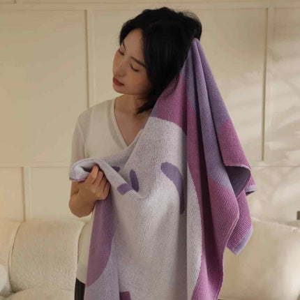 Cute Whimsical Floral Bath Towel - Soft, Absorbent, 100% Staple Cotton