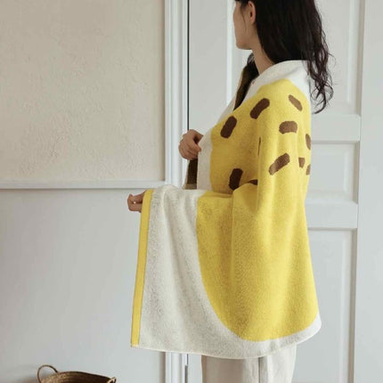 Cute Whimsical Pear Bath Towel - Ultra Soft, Absorbent, 100% Staple