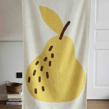 Cute Whimsical Pear Bath Towel - Ultra Soft, Absorbent, 100% Staple