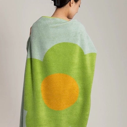 Cute Whimsical Sunflower Bath Towel - Ultra Soft & Absorbent Staple