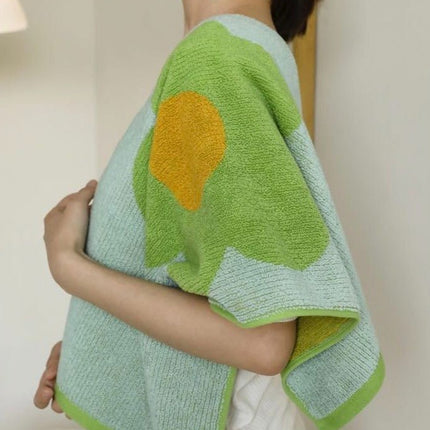 Cute Whimsical Sunflower Bath Towel - Ultra Soft & Absorbent Staple