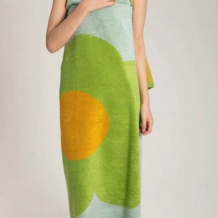 Cute Whimsical Sunflower Bath Towel - Ultra Soft & Absorbent Staple