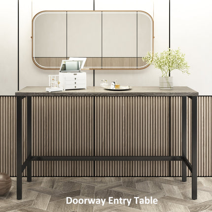 TOPMAx Counter Height Extra Long Dining Table Set With 3 Stools Pub