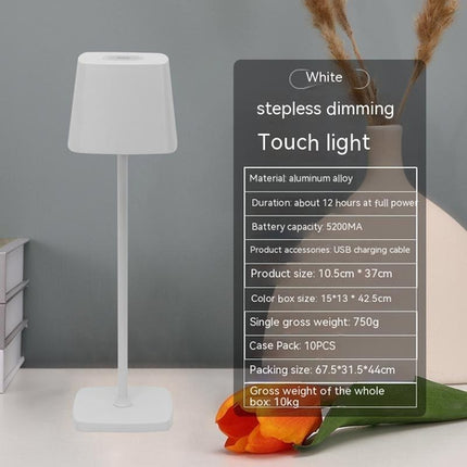 USB Rechargeable Desk Lamp Bedroom Touch Led Atmosphere Small Night