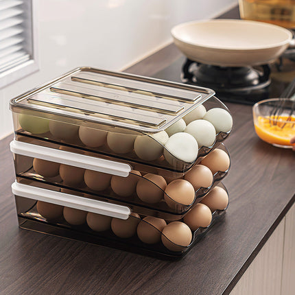 Egg Container Holder For Refrigerator Double Layer Egg Storage Box