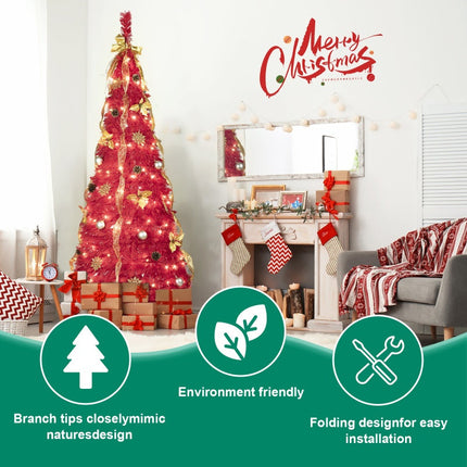 6ft Christmas Tree, Holiday Decorations