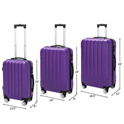 Vertical 3-in-1 Spinner Wheel With Handle Trolley Case 20in 24in 28in
