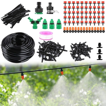 164FT Drip Irrigation Kit Automatic Garden Irrigation System Misting