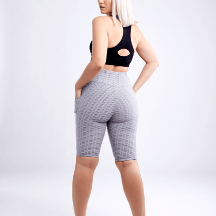 JupiterGear High-Waisted Scrunch Yoga Shorts with Hip Pockets