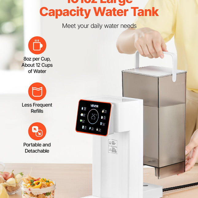 Countertop Instant Hot Water Dispenser With 6 Temps 7 Volumes 101oz