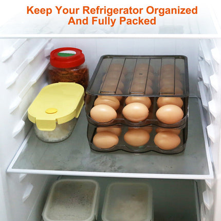 Egg Container Holder For Refrigerator Double Layer Egg Storage Box