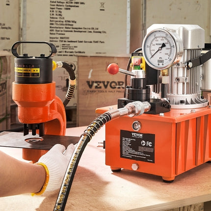 Electric Hydraulic Pump, 10000 PSI 750W 110V, 488 In³/8L Capacity,
