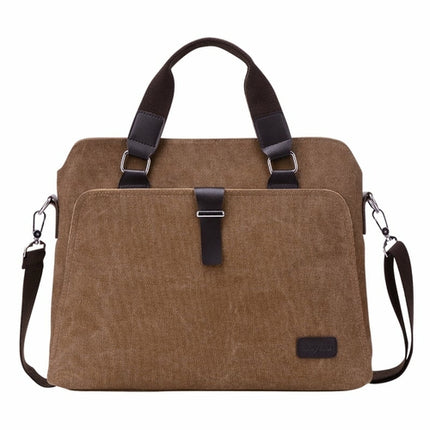 Men's Simple Fashion Business Canvas Briefcase
