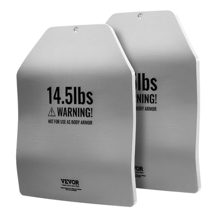Curved Weight Vest Plates, 14.5 LB Pairs, Premium Steel Weighted