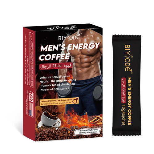 Men's Energy Coffee Male Enhancement Energy Boost Vitality Stamina