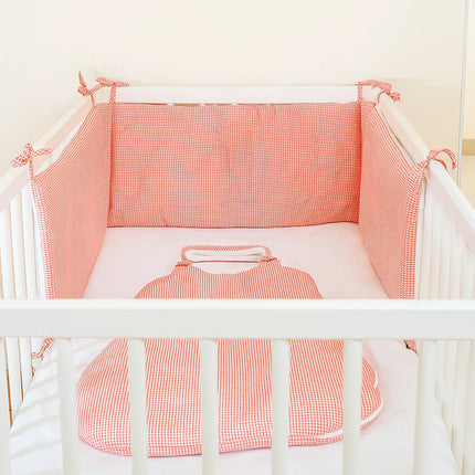 Organic Cotton Cot Bumper - White