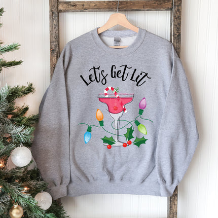 Let's Get Lit Christmas Sweatshirt