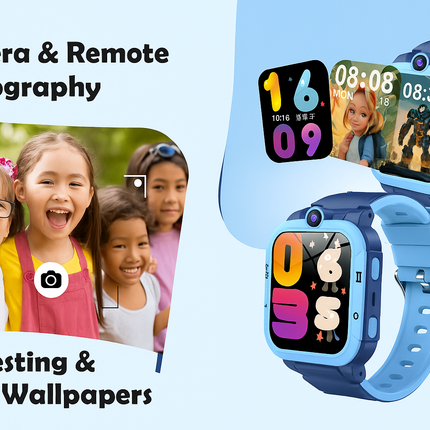 4G Kids Smartwatch with GPS Video Call Camera Sim Card for Boys Girls