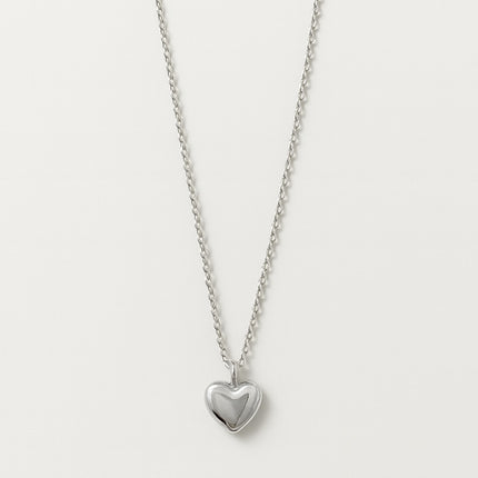 Stainless Steel Silver Heart Necklace for Women
