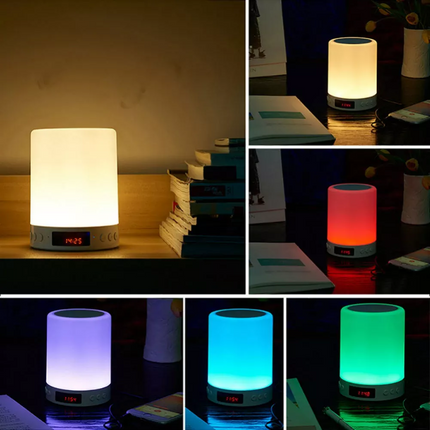 LED Touch Lamp Night Light Wireless Bluetooth Speaker