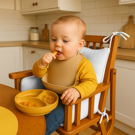Cushion High Chair in Organic Cotton - White